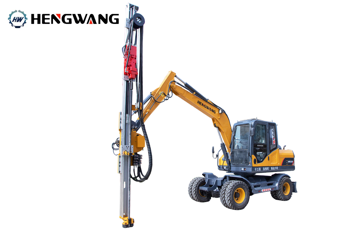 HW200 Excavator Mounted DTH Drilling Rig